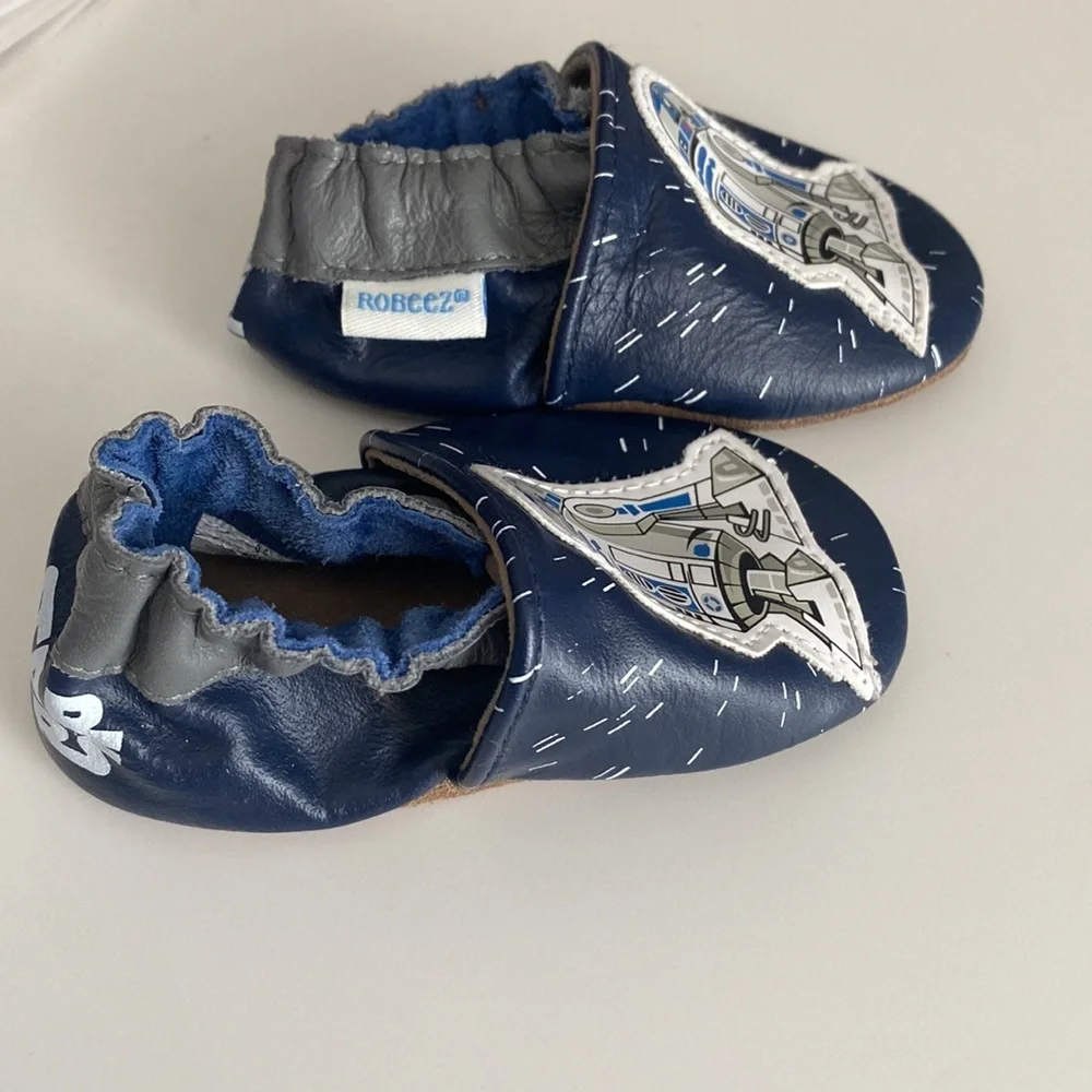 Robeez Star Wars R2-D2 Soft Sole Baby Shoes - Size 0-6 Months